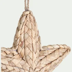 Suspension De Noël*alinea Suspension de Noël étoile en jacinthe d'eau H21cm - Naturel