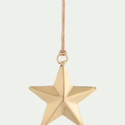 Suspension De Noël*alinea Suspension de Noël étoile métallisée e Doré