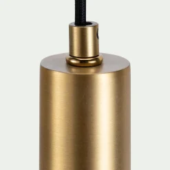 Lustre De Salle À Manger|Lustre*alinea Suspension en laiton et globe en verre fumé D22cm - Doré