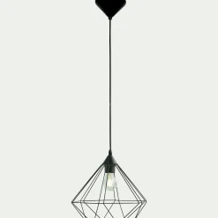 Lustre De Salle À Manger|Lustre*alinea Suspension éléctrifiée géométrique E27 en acier D32,5cm - Noir
