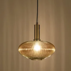 Lustre De Salle À Manger|Lustre*alinea Suspension électrifié en métal et verre D30cm - Doré