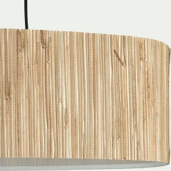 Lustre De Salle À Manger|Suspension Naturelle*alinea Suspension électrifiée 2 ampoules en acier et algues H120cm - Naturel