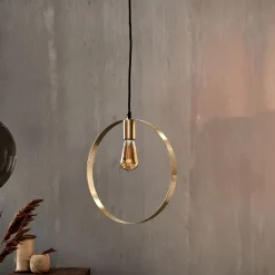 Lustre De Salle À Manger|Lustre*alinea Suspension électrifiée cylindrique E27 en acier D35cm - Doré