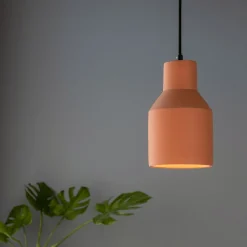Lustre De Salle À Manger|Lustre*alinea Suspension électrifiée E27 en ciment H25,5cm - argile Rose