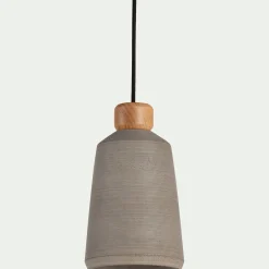 Lustre De Salle À Manger|Lustre*alinea Suspension électrifiée E27 en ciment H27,70cm - Gris