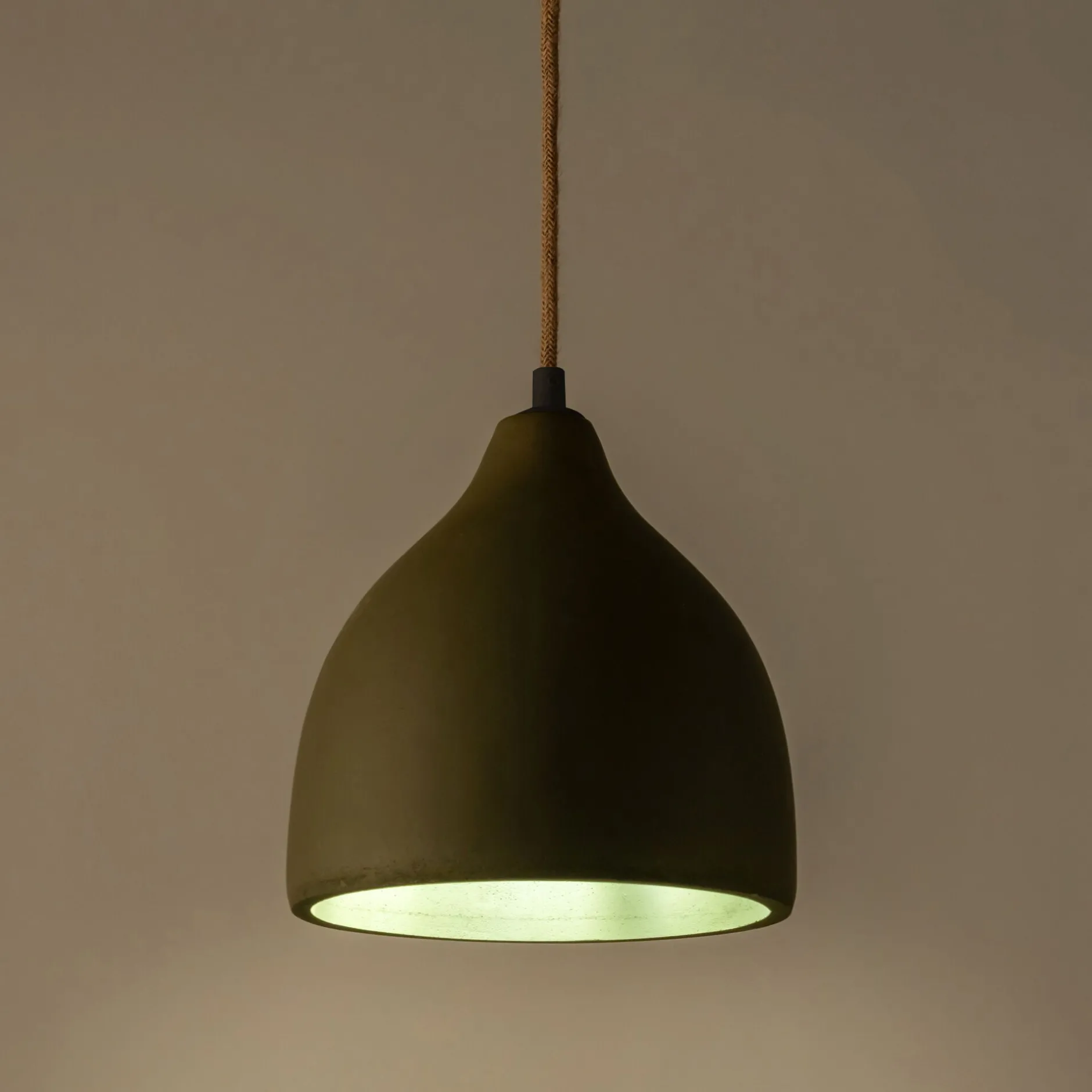 Suspension Électrifiée*alinea Suspension électrifiée en ciment D20cm - Vert