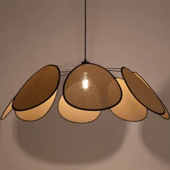 Suspension Naturelle|Suspension Électrifiée*alinea Suspension électrifiée en cannage D110cm - Naturel