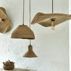 Suspension Naturelle|Suspension Électrifiée*alinea Suspension électrifiée en jonc de mer D61cm - Naturel