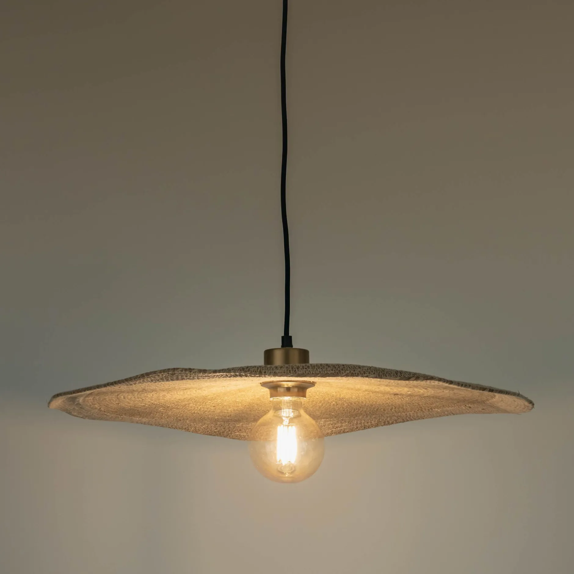 Suspension Naturelle|Suspension Électrifiée*alinea Suspension électrifiée en jonc de mer D61cm - Naturel