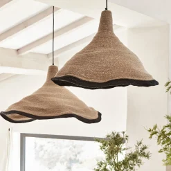 Suspension Naturelle|Suspension Électrifiée*alinea Suspension électrifiée en jonc de mer D91cm - Naturel