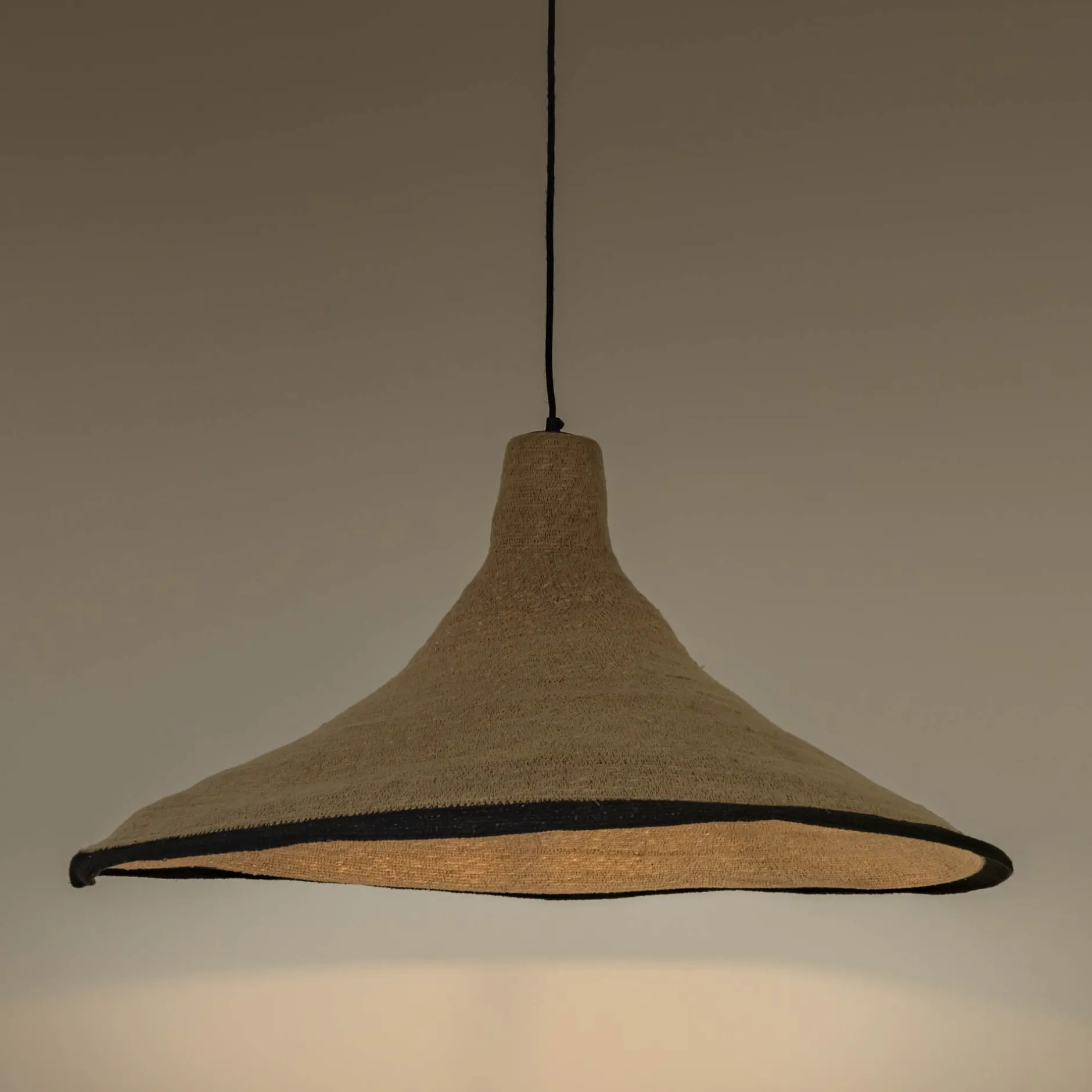 Suspension Naturelle|Suspension Électrifiée*alinea Suspension électrifiée en jonc de mer D91cm - Naturel