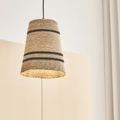 Suspension Naturelle|Suspension Électrifiée*alinea Suspension électrifiée en jonc de mer D25cm - Naturel