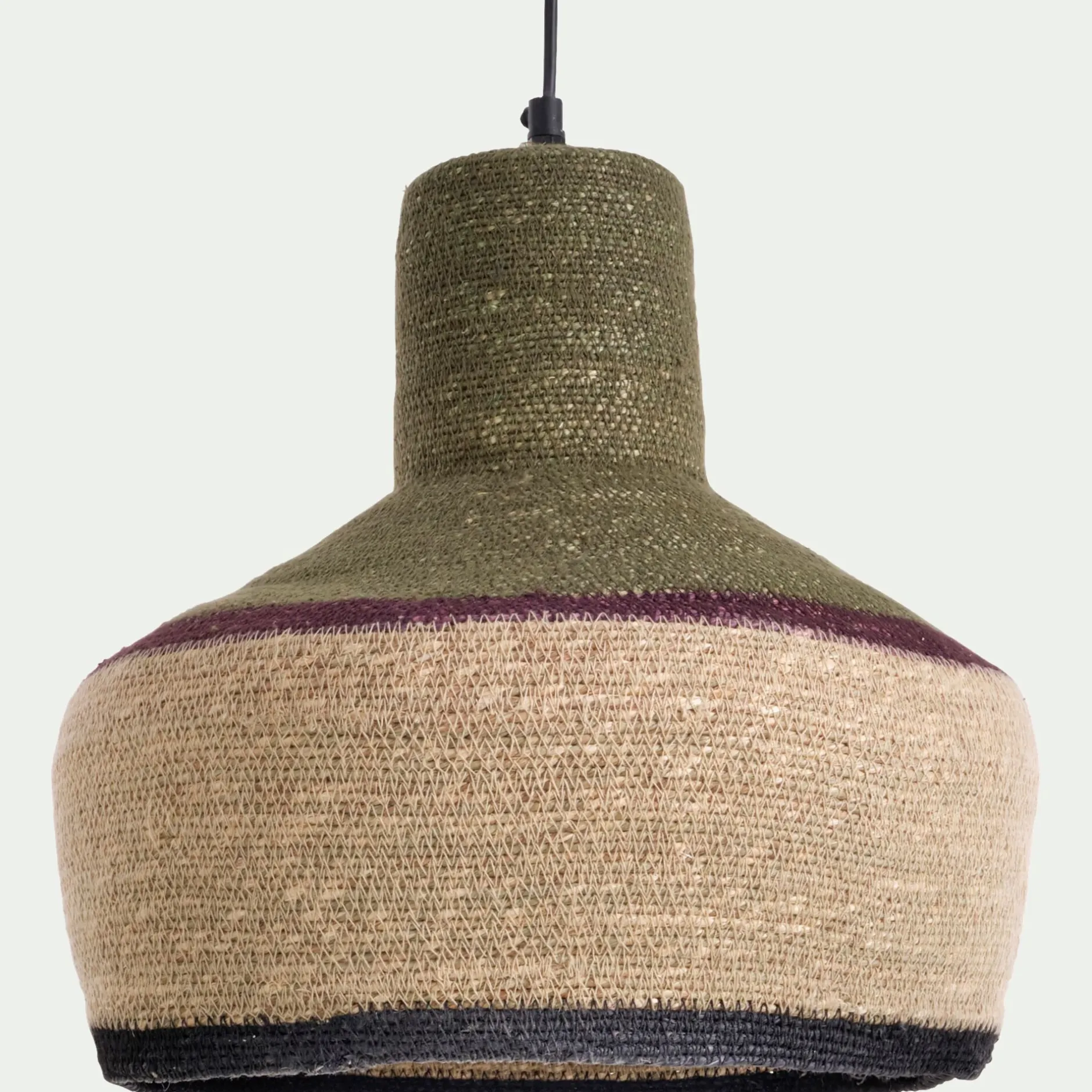 Suspension Naturelle|Suspension Électrifiée*alinea Suspension électrifiée en jonc de mer D30cm - Naturel