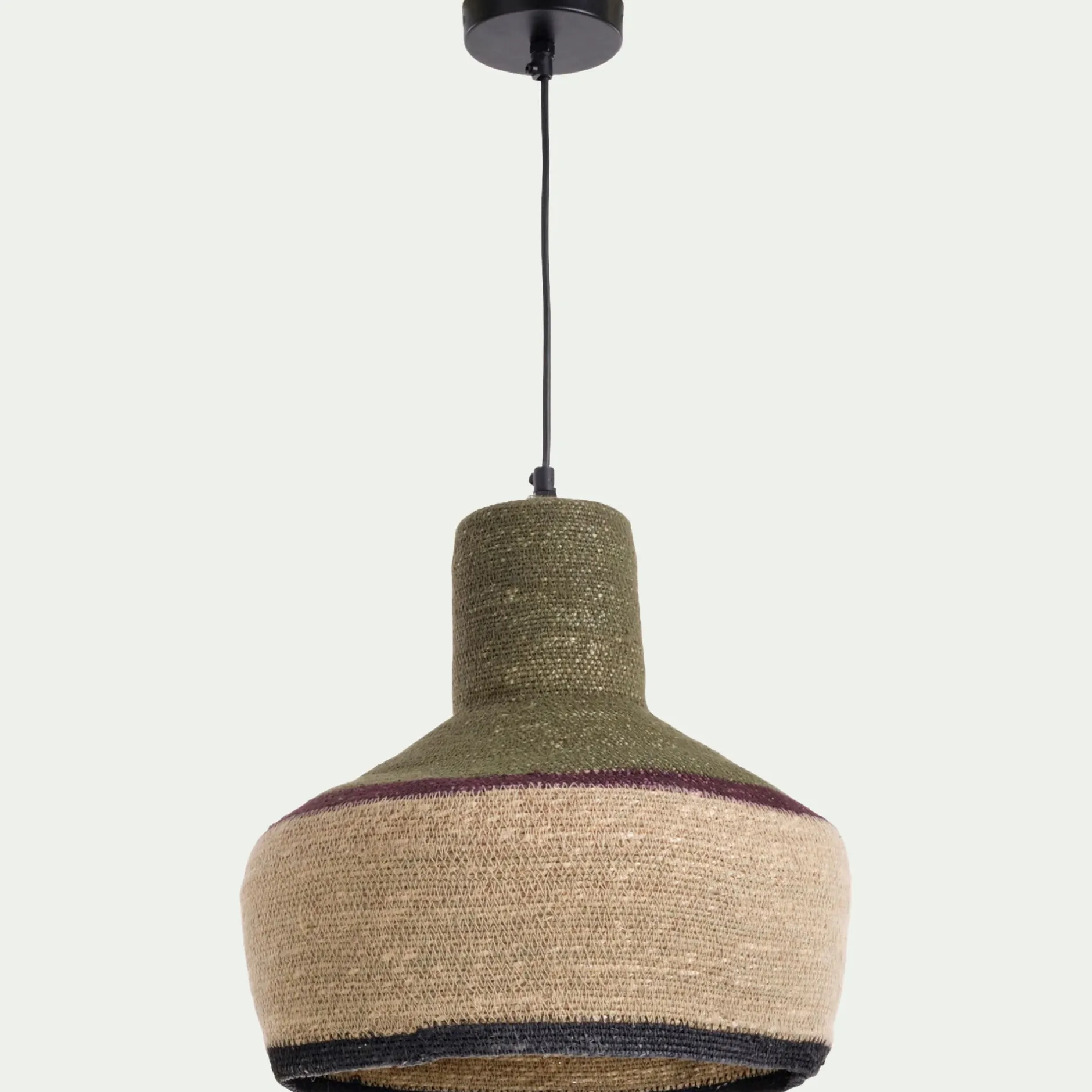 Suspension Naturelle|Suspension Électrifiée*alinea Suspension électrifiée en jonc de mer D30cm - Naturel