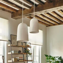 Lustre De Salle À Manger|Lustre*alinea Suspension électrifiée en porcelaine D14,5cm - Blanc