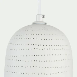 Lustre De Salle À Manger|Lustre*alinea Suspension électrifiée en porcelaine D14,5cm - Blanc