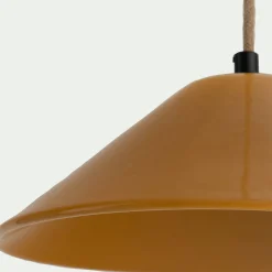 Suspension Électrifiée*alinea Suspension électrifiée en porcelaine D27,5cm - Jaune
