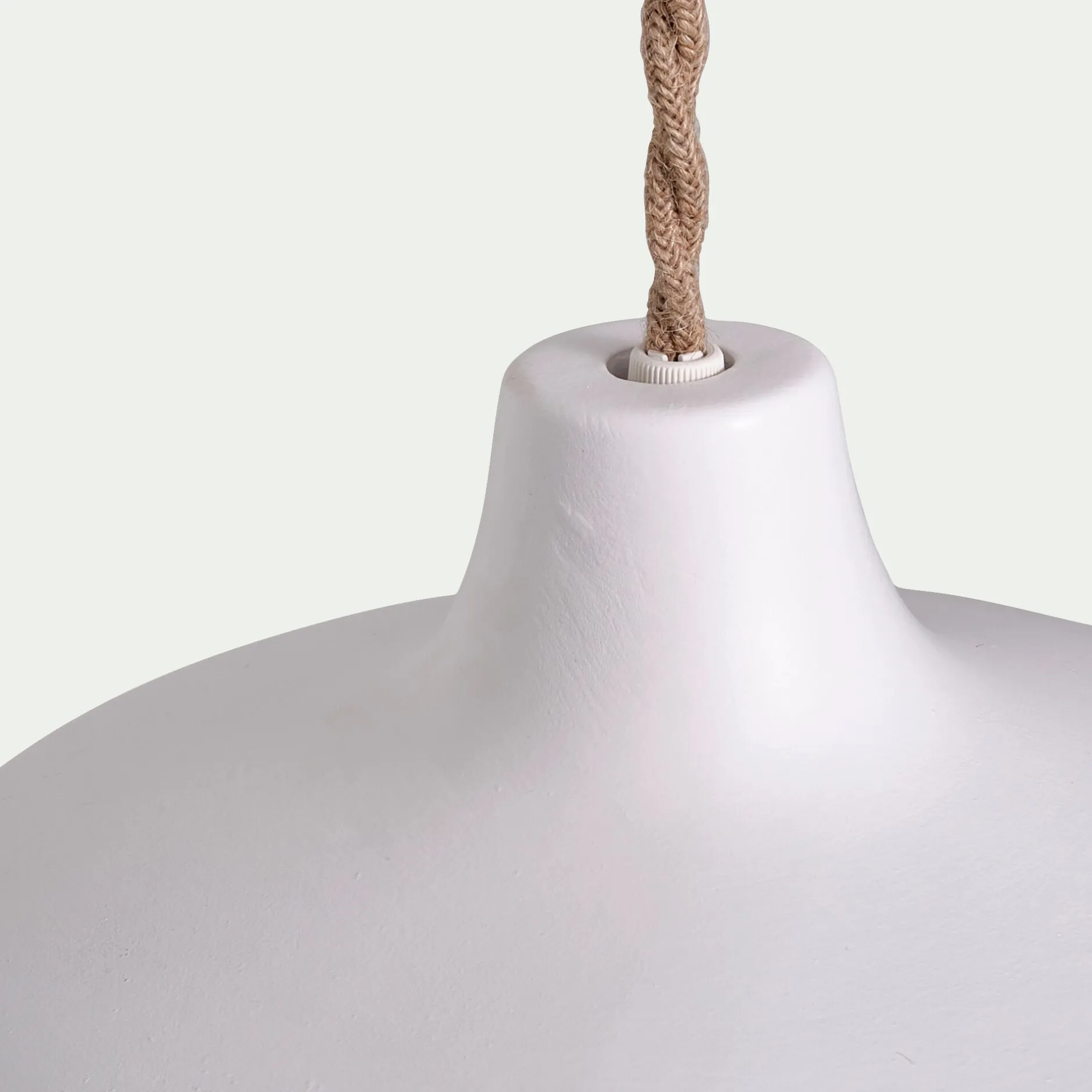 Suspension Électrifiée*alinea Suspension électrifiée en terre cuite D18cm - Blanc