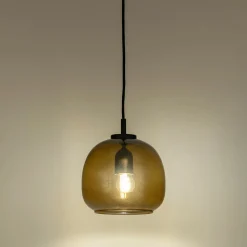 Suspension Électrifiée*alinea Suspension électrifiée en verre D20cm - Marron