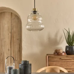 Suspension Électrifiée*alinea Suspension électrifiée en verre D24,5cm - Transparent