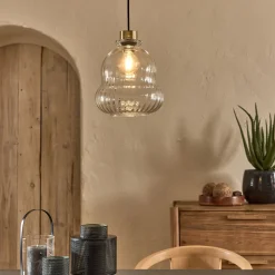 Suspension Électrifiée*alinea Suspension électrifiée en verre D24,5cm - Transparent