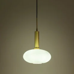 Suspension Électrifiée*alinea Suspension électrifiée en verre opalin D30cm - Blanc