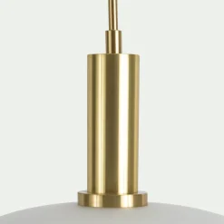 Suspension Électrifiée*alinea Suspension électrifiée en verre opalin D30cm - Blanc