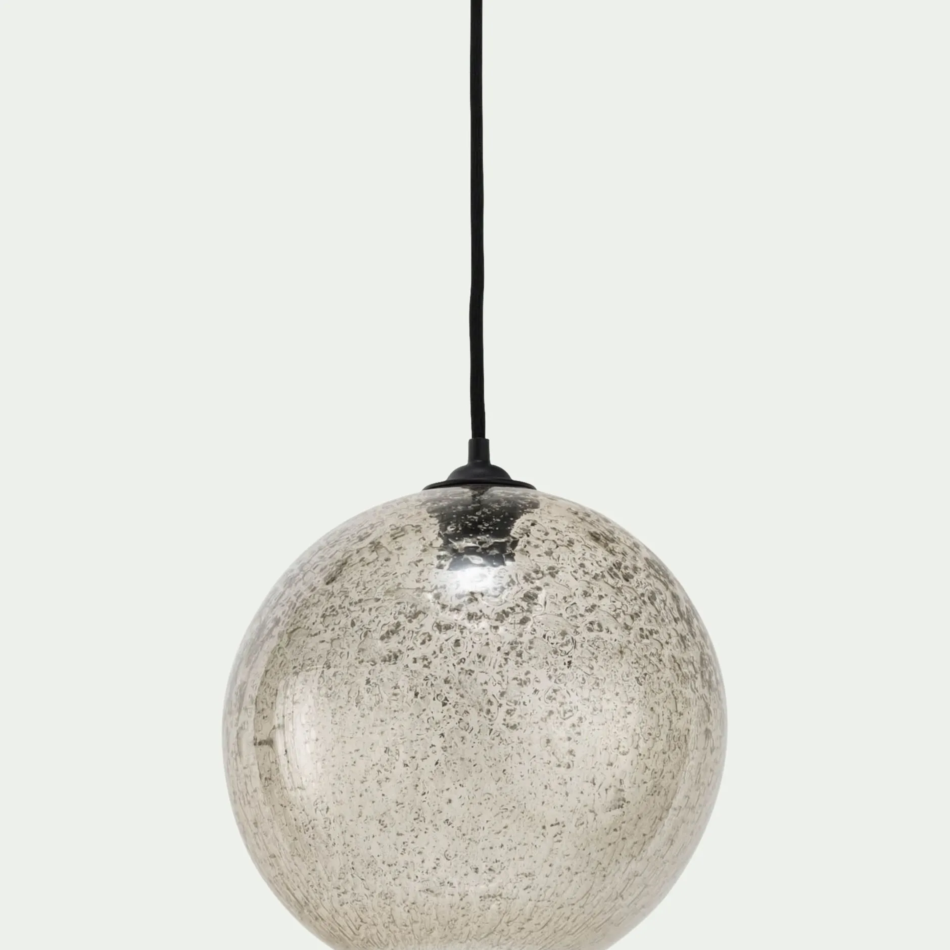 Suspension Électrifiée*alinea Suspension électrifiée en verre texturé D25cm - Transparent