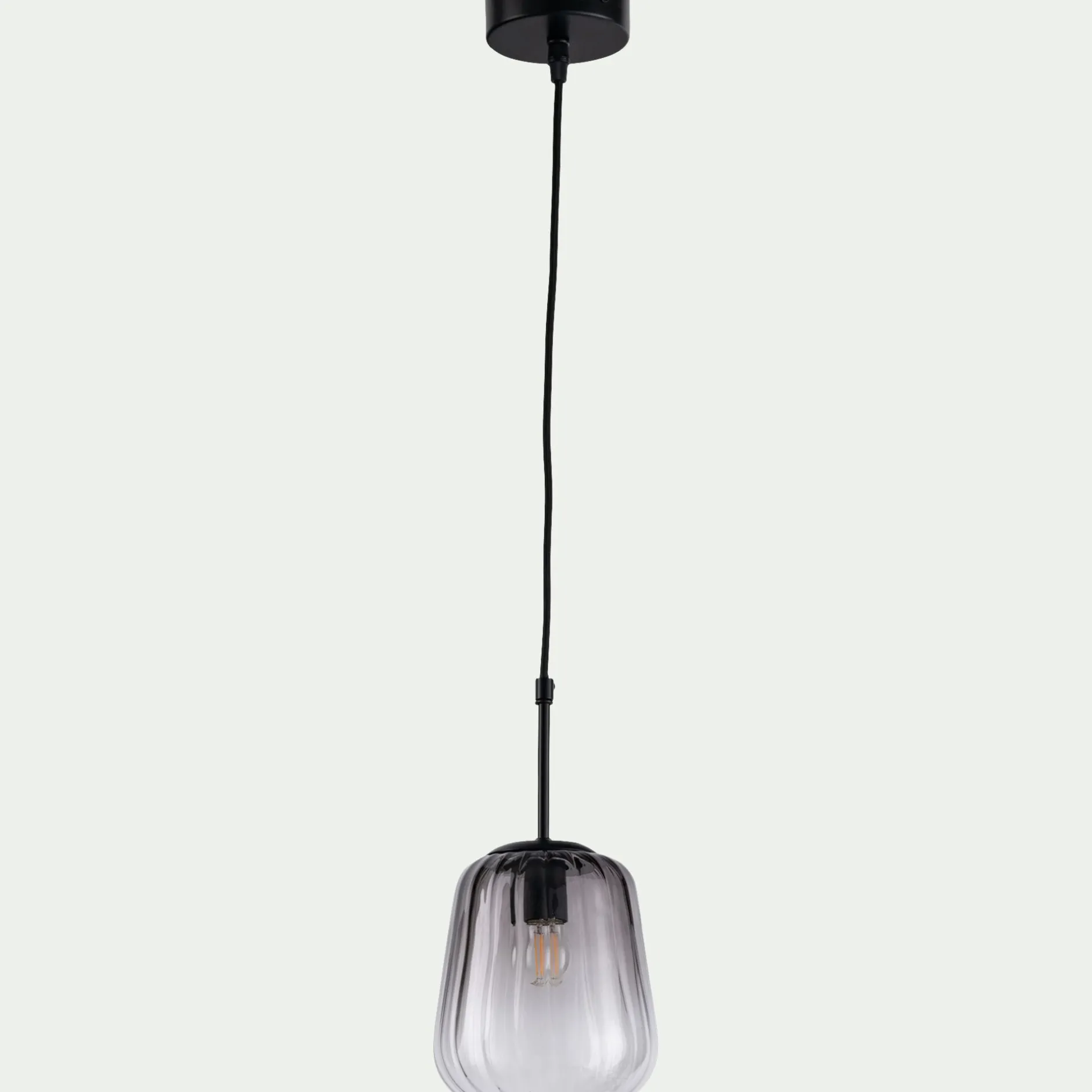 Suspension Électrifiée*alinea Suspension électrifiée en verre D17,5cm - Gris