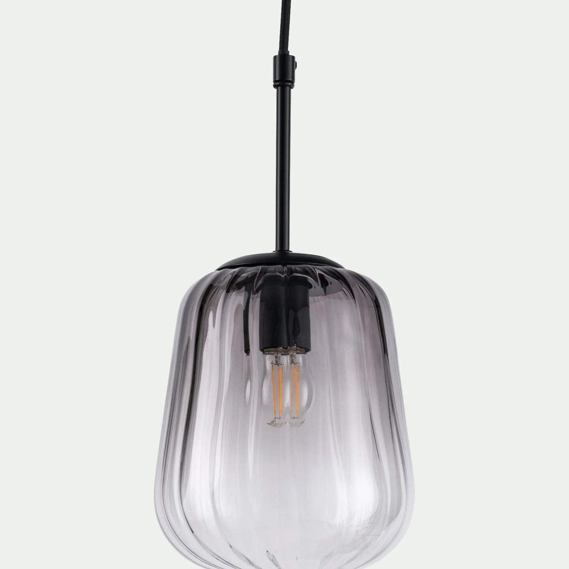 Suspension Électrifiée*alinea Suspension électrifiée en verre D17,5cm - Gris
