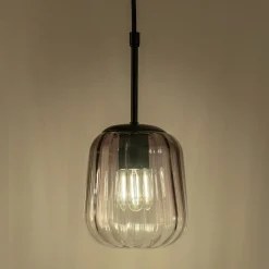 Suspension Électrifiée*alinea Suspension électrifiée en verre D17,5cm - Gris