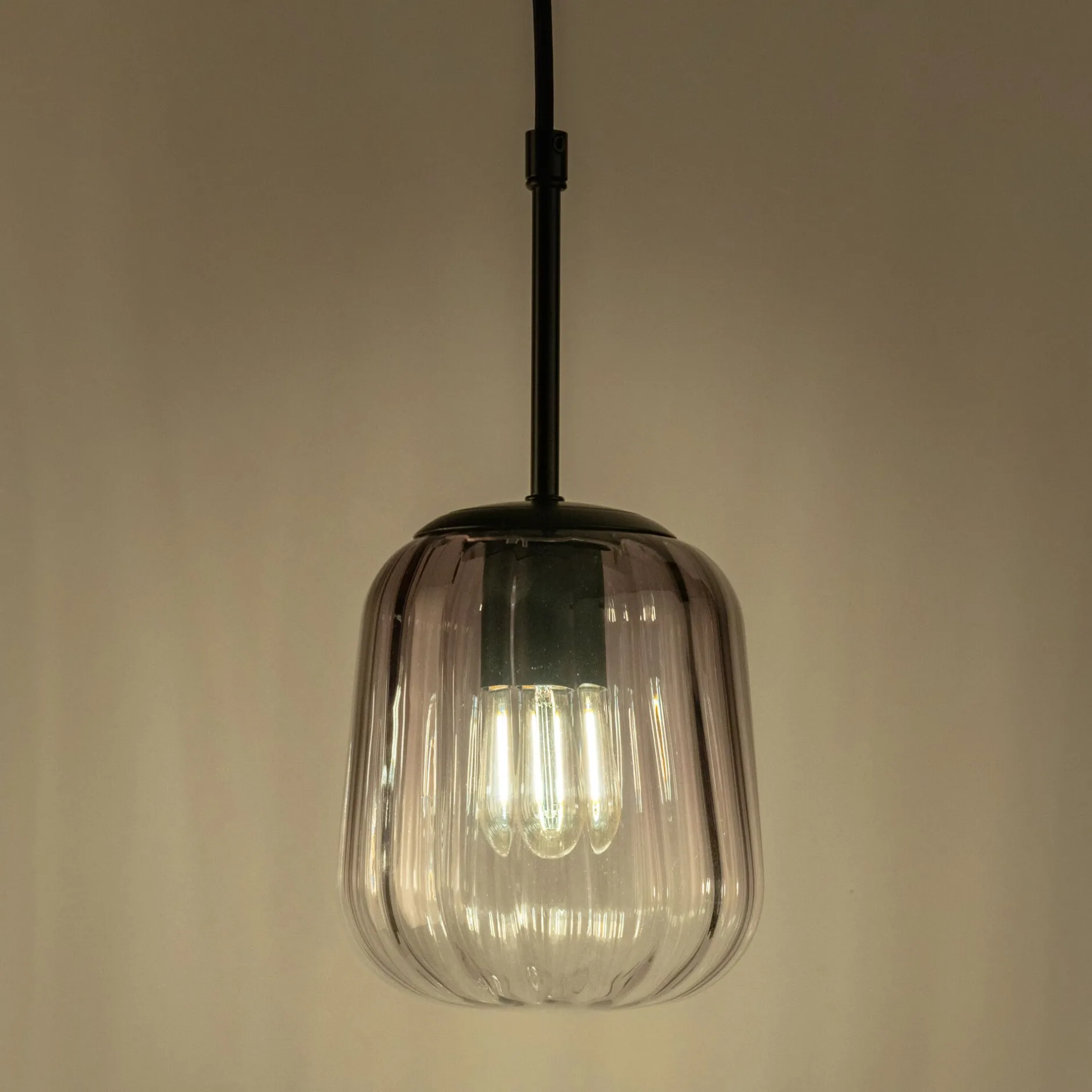 Suspension Électrifiée*alinea Suspension électrifiée en verre D17,5cm - Gris