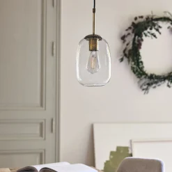 Suspension Électrifiée*alinea Suspension électrifiée en verre D15,5cm - Transparent