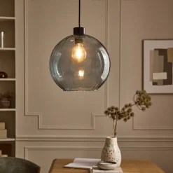 Suspension Électrifiée*alinea Suspension électrifiée en verre d30cm - ciel Bleu