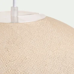 Suspension Électrifiée*alinea Suspension électrifiée globe en tissu D38cm - Beige