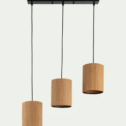 Suspension Naturelle|Suspension Électrifiée*alinea Suspension électrifiée triple en bambou L61cm - Naturel