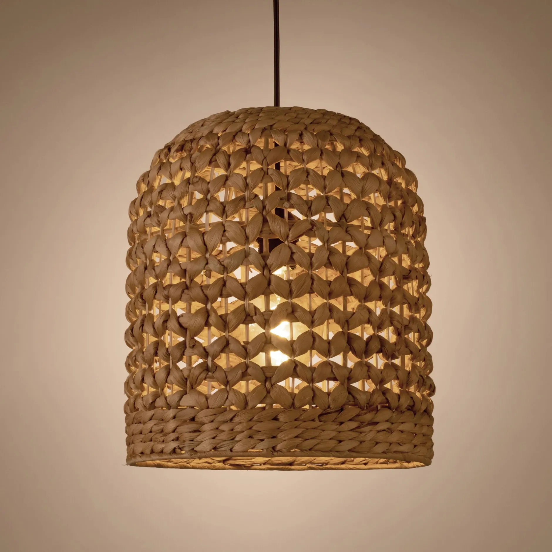 Suspension Naturelle|Suspension Non-Électrifiée*alinea Suspension le non électrifiée en jacinthe d'eau - D30xH35cm Naturel