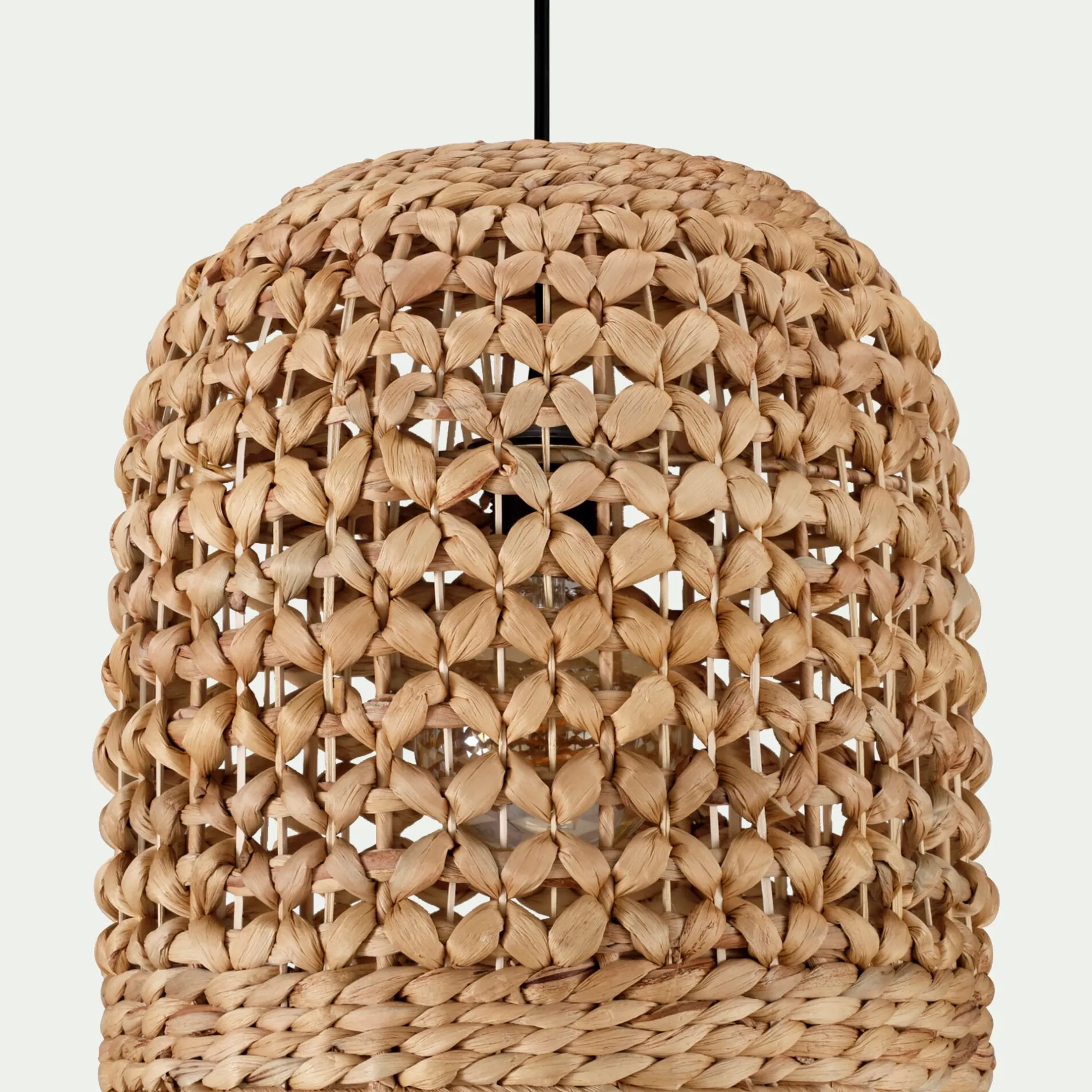 Suspension Naturelle|Suspension Non-Électrifiée*alinea Suspension le non électrifiée en jacinthe d'eau - D30xH35cm Naturel