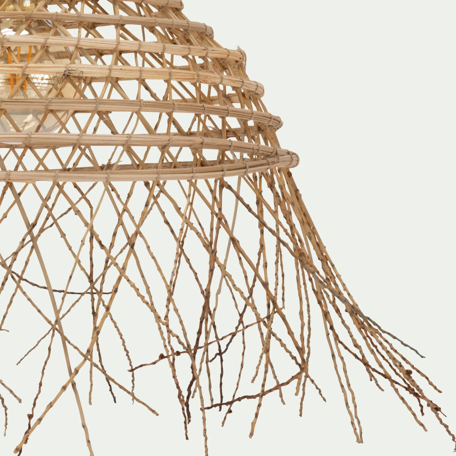 Suspension Naturelle|Suspension Non-Électrifiée*alinea Suspension non électrifiée en fibres de palmier D50cm - Naturel