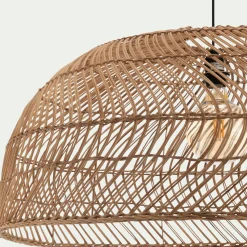 Lustre De Salle À Manger|Lustre*alinea Suspension non électrifiée en rotin - D80cm Naturel