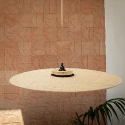 Lustre De Salle À Manger|Lustre*alinea Suspension non électrifiée en rabane - D80cm Naturel