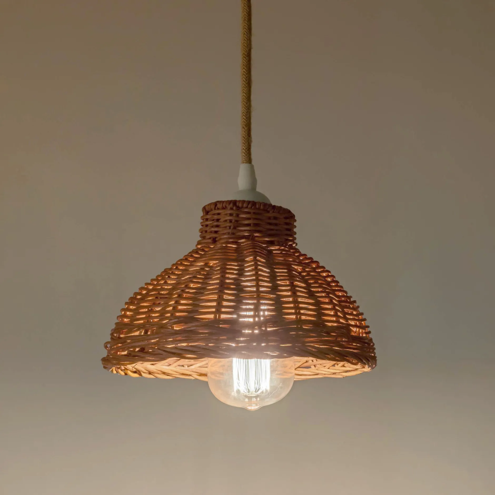 Suspension Naturelle|Suspension Non-Électrifiée*alinea Suspension non électrifiée en rotin D20cm - Naturel