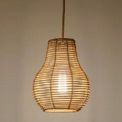 Suspension Non-Électrifiée*alinea Suspension non électrifiée en rotin D20cm - Naturel