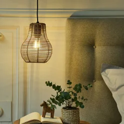 Suspension Non-Électrifiée*alinea Suspension non électrifiée en rotin D20cm - Naturel