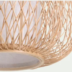 Suspension Naturelle|Suspension Non-Électrifiée*alinea Suspension non électrifiée en bambou et papier D29cm - Naturel