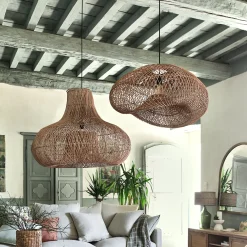 Suspension Naturelle|Suspension Non-Électrifiée*alinea Suspension non électrifiée en rotin L77cm - Naturel