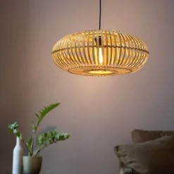 Lustre De Salle À Manger|Lustre*alinea Suspension non-électrifiée en bambou - D45cm Naturel