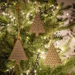 Suspension De Noël*alinea Suspension sapin déco de Noël en porcelaine - (modèle aléatoire) Naturel