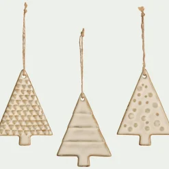 Suspension De Noël*alinea Suspension sapin déco de Noël en porcelaine - (modèle aléatoire) Naturel