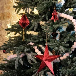 Suspension De Noël*alinea Suspension étoile en papier H30cm - Rouge